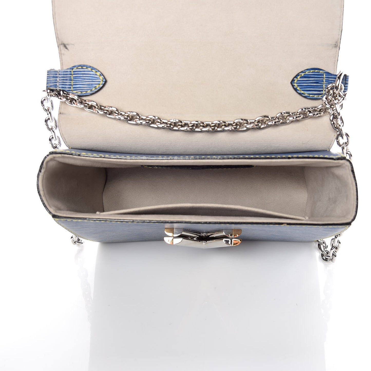 Epi Twist Shoulder Bag MM Denim Light