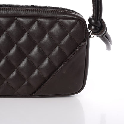 Chanel Calfskin Quilted Cambon Pochette Brown 8 of 10