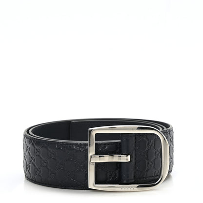 Gucci Soft Microguccissima 40mm Belt 80 32 Black 1 of 5