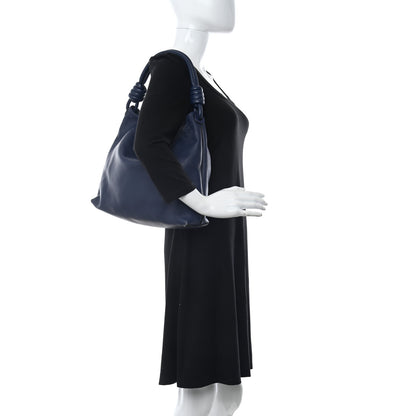 Loewe Calfskin Small Flamenco Knot Hobo Navy 2 of 12