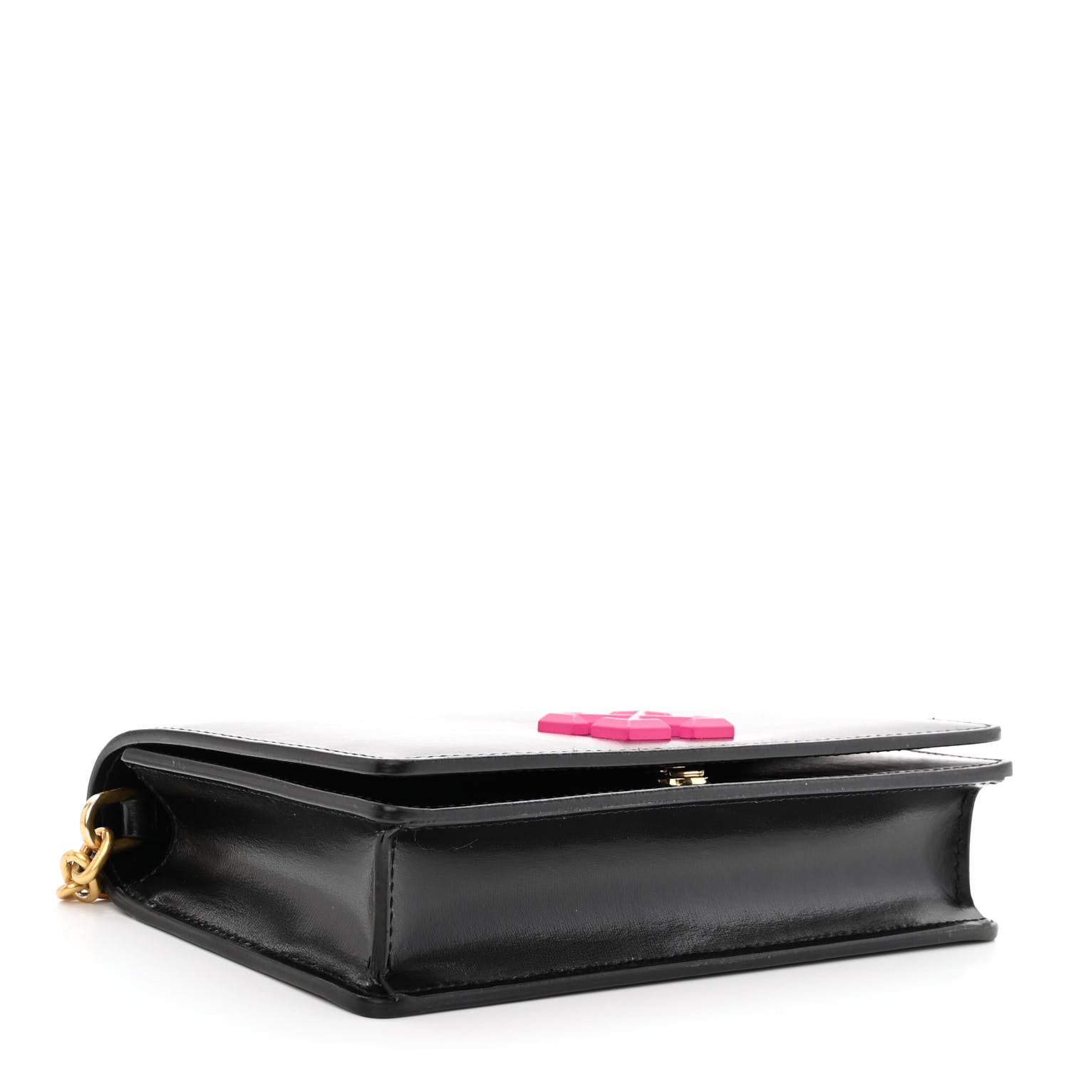 Off-White Calfskin Jitney 0.5 Crossbody Bag Black 4 of 9
