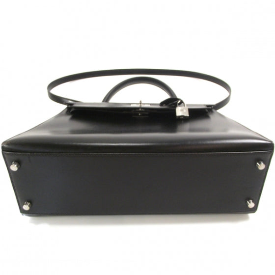Box Leather Kelly 32 Black