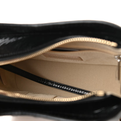 Chanel Rattan Calfskin Small Gabrielle Hobo Beige Black 9 of 13