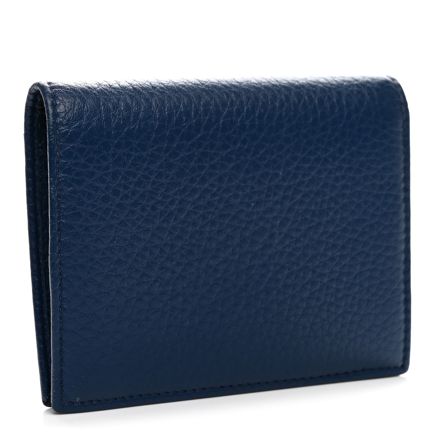 Prada Vitello Daino Small Bi-Fold Wallet Bluette Bluette 3 of 11