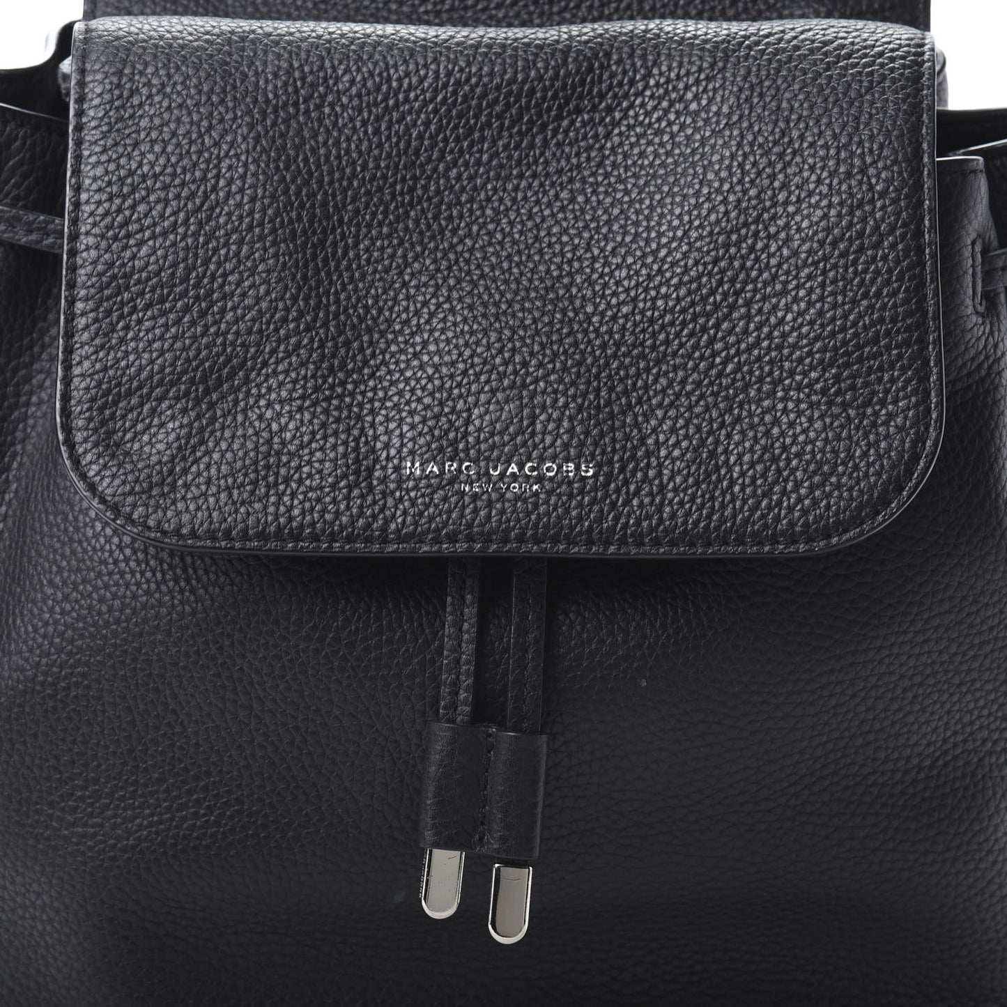 Pebbled Calfskin Pike Place Backpack Black