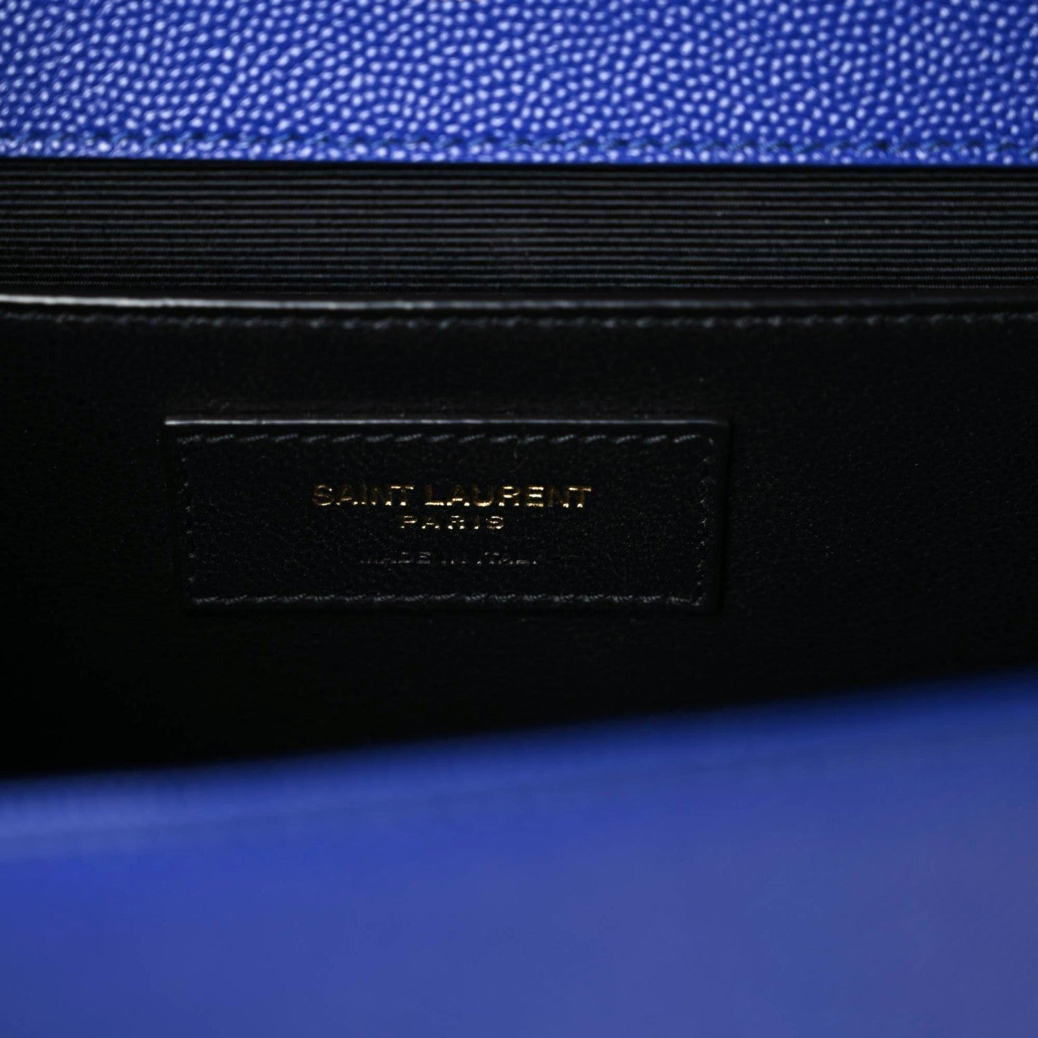 Saint Laurent Grain De Poudre Medium Classic Monogram Kate Satchel Flash Blue 9 of 9