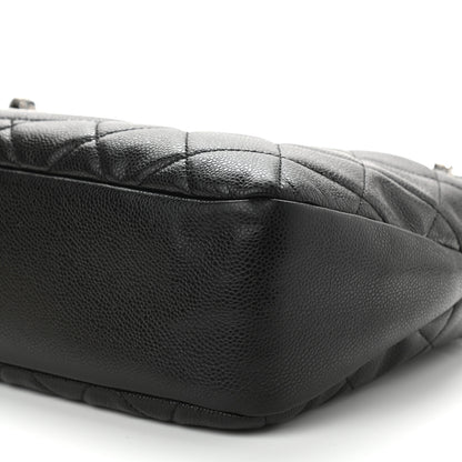 Chanel Caviar Quilted CC Timeless Soft Tote Black 10 of 10