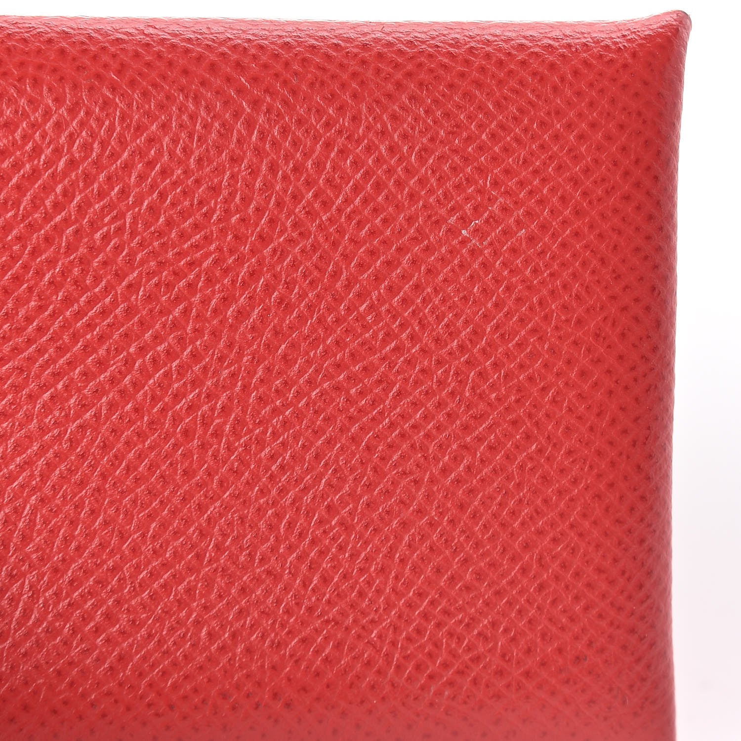 Hermes Epsom Calvi Card Case Rouge Casaque 8 of 9