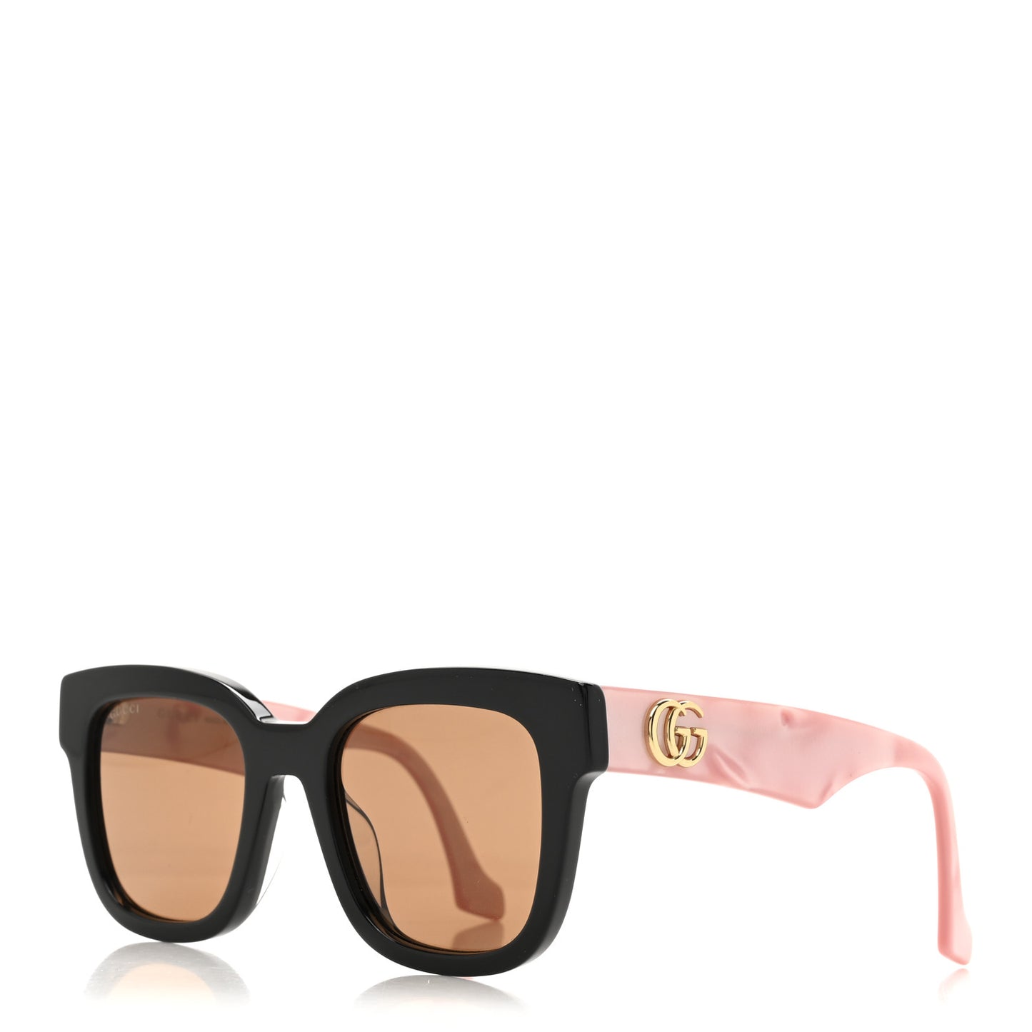 Rectangle 52mm Frame Sunglasses GG0998/S Black Pink