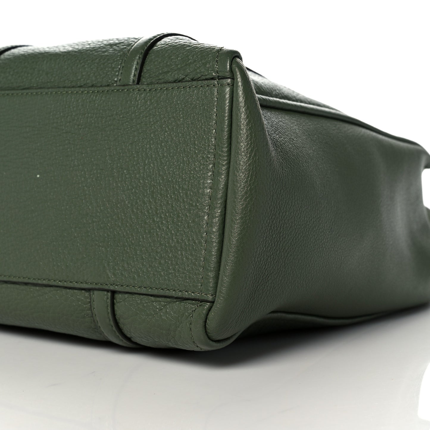 Grained Calfskin The Tag Tote Green
