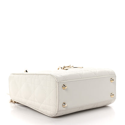 Christian Dior Lambskin Cannage Mini Lady Dior White 4 of 11