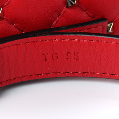 Valentino Garavani Nappa Rockstud Spike Belt Bag Rouge Pur 7 of 10