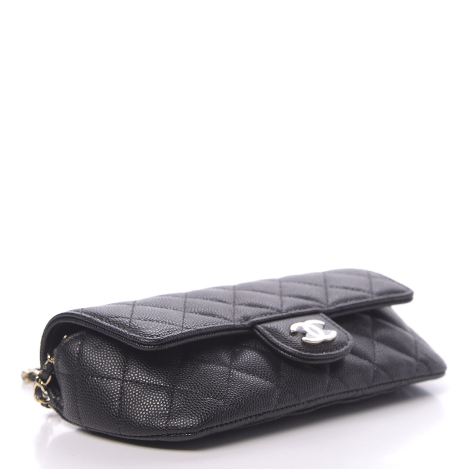 Chanel Caviar Quilted Glasses Case With Chain Black 4 of 12
