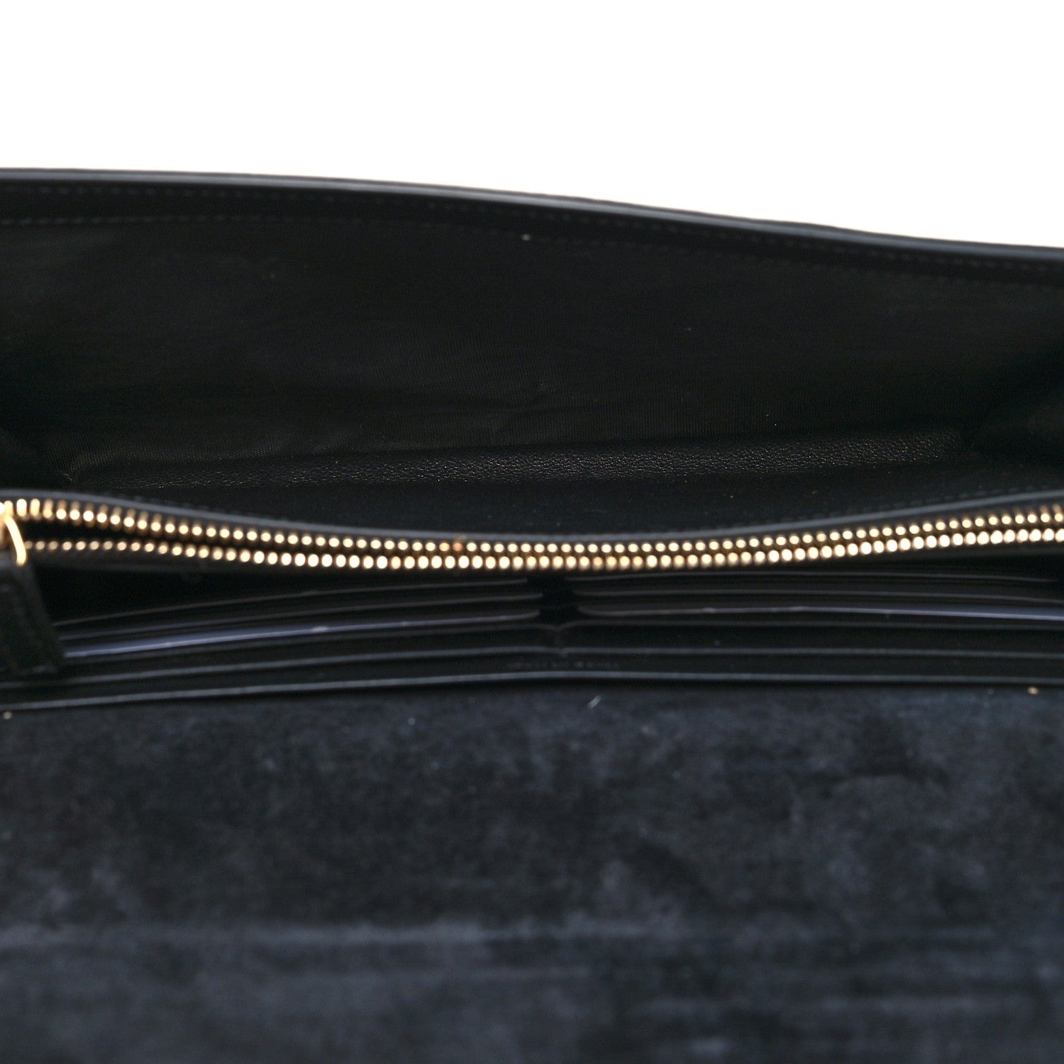 Saint Laurent Metallic Crinkled Calfskin Belle de Jour Chain Clutch Silver 5 of 16