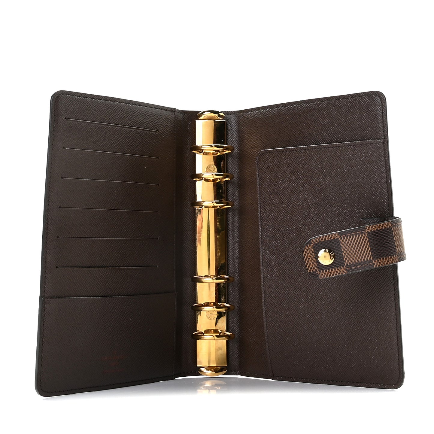 Damier Ebene Medium Ring Agenda Cover