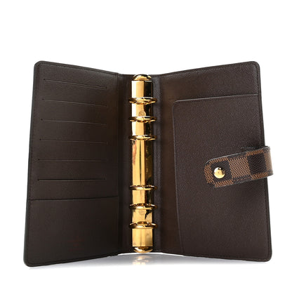 Louis Vuitton Damier Ebene Medium Ring Agenda Cover 5 of 7