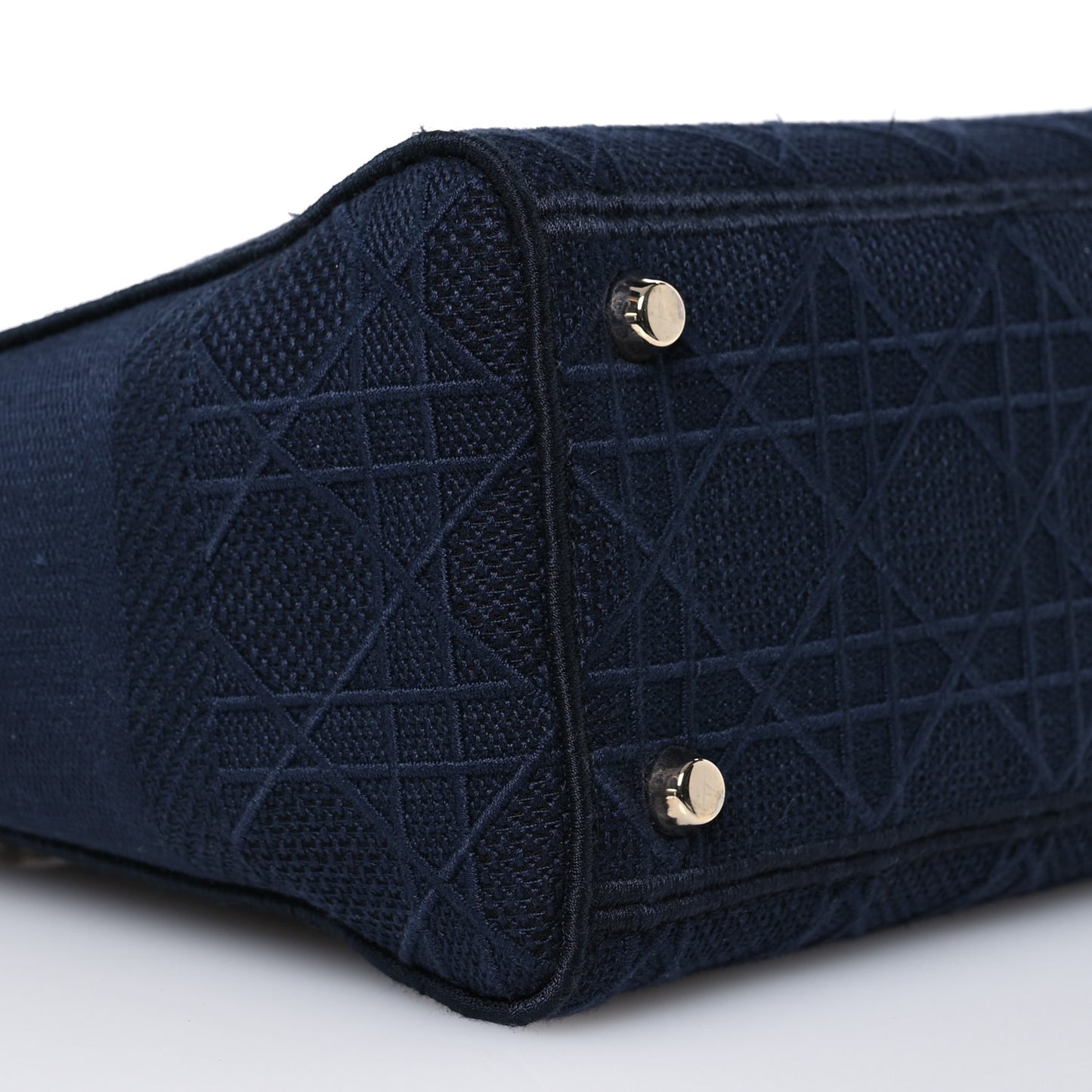 Canvas Embroidered Cannage Medium Lady D-Lite Navy