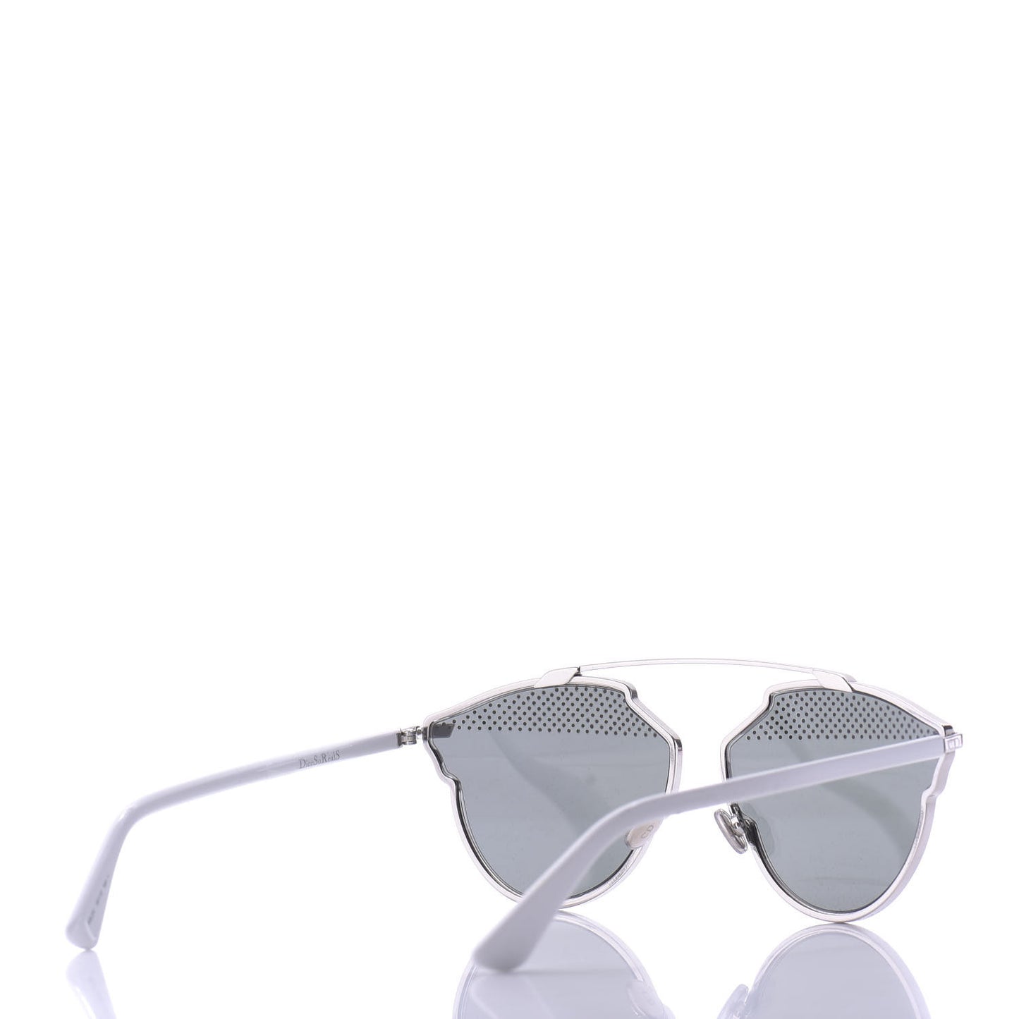 Studded So Real Sunglasses Silver White