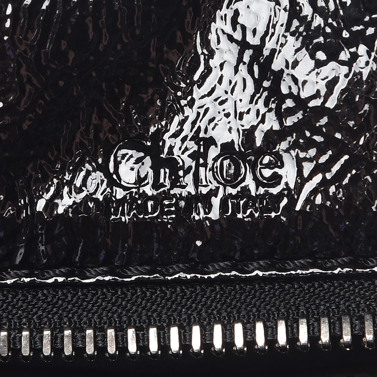 Chloe Crinkled Patent Betty Shoulder Bag Black 6 of 9