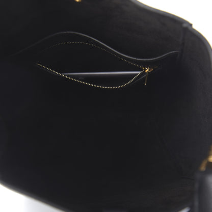 Celine Soft Grained Calfskin Sangle Bucket Bag Black 5 of 9