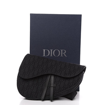 Christian Dior Oblique Mens Saddle Bag Black 9 of 9