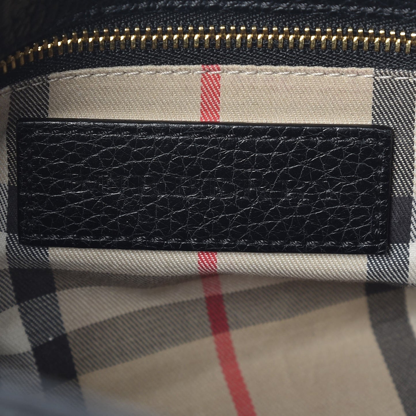 London Grainy Calfskin Small Leah Black