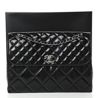 Chanel Vinyl Quilted In the Business Flap Bag Black 14 of 14