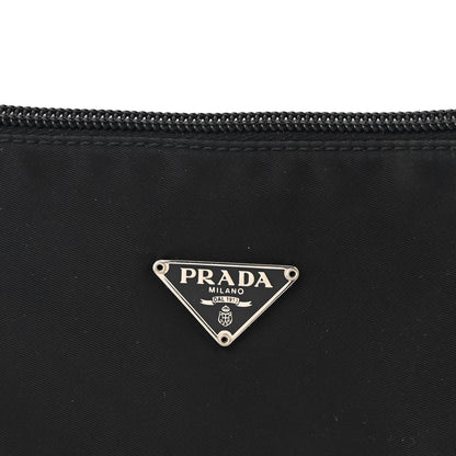 Prada Tessuto Nylon Pochette Bag Black 8 of 11