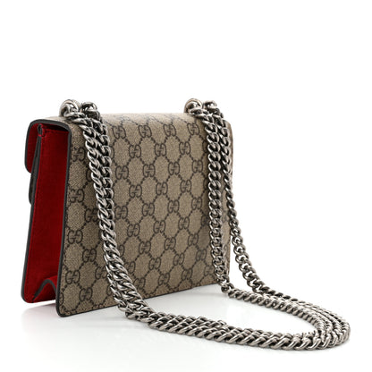 Gucci GG Supreme Monogram Mini Dionysus Shoulder Bag Hibiscus Red 3 of 10
