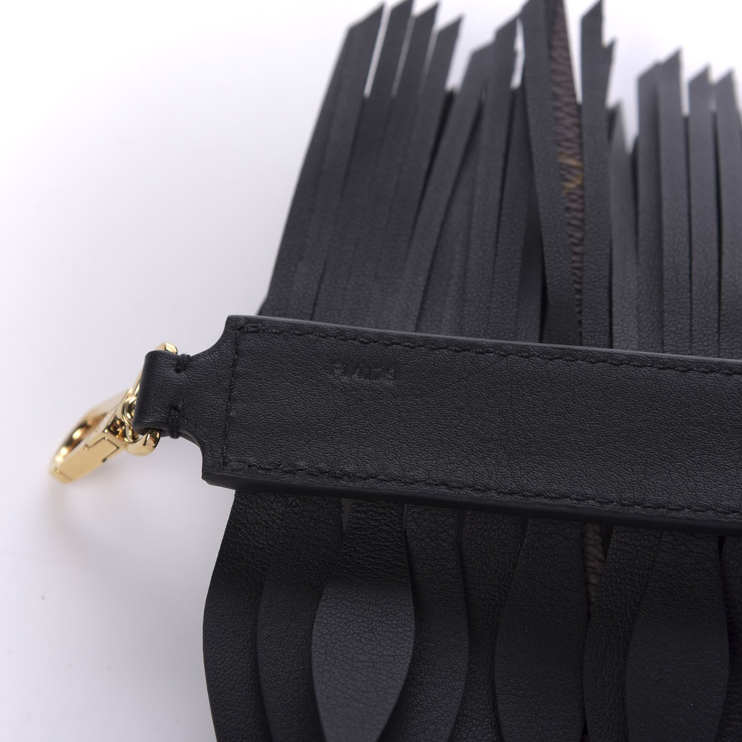 Louis Vuitton Reverse Monogram Fringes Bandouliere Shoulder Strap PM Black 4 of 5