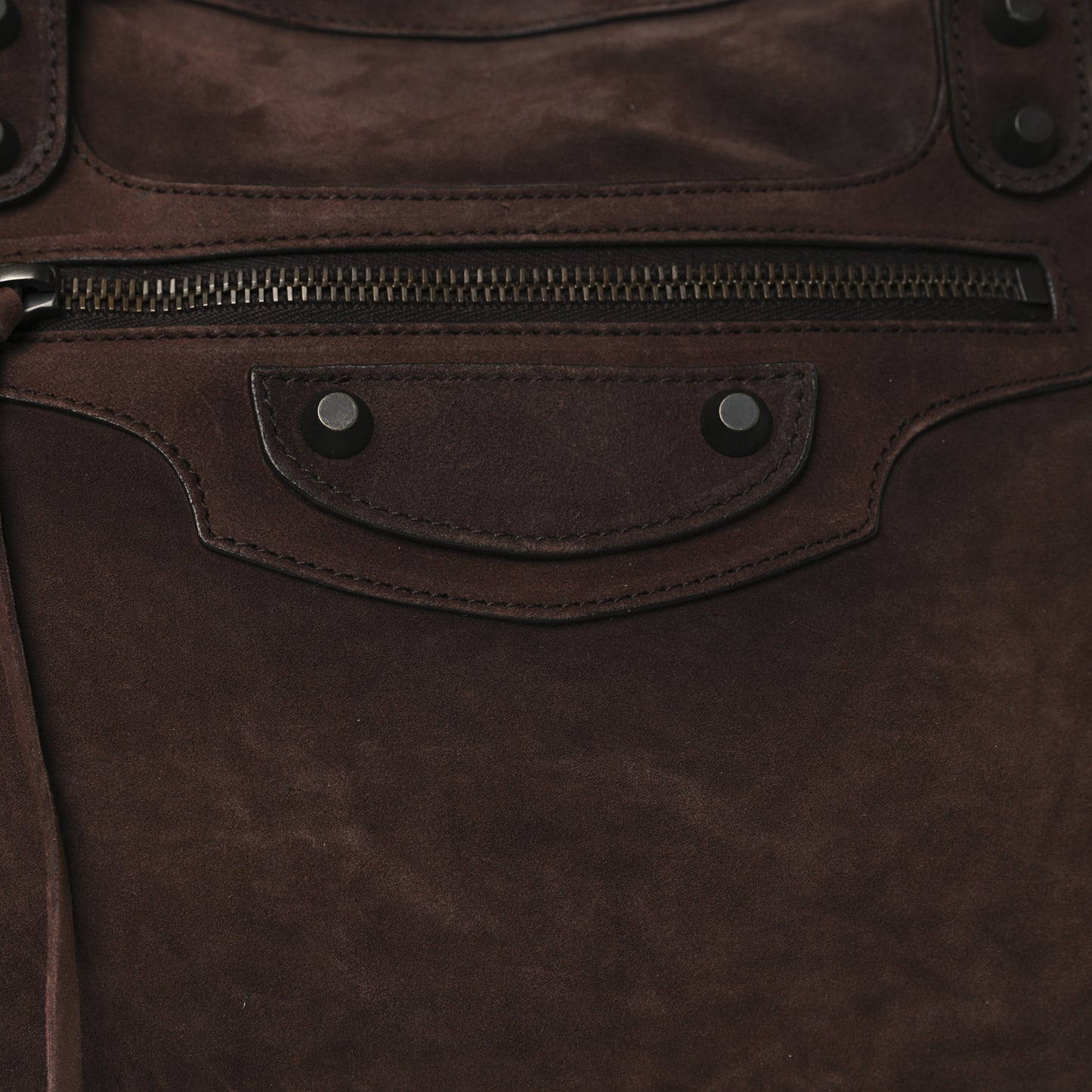Suede Calfskin Classic Hardware Large Le City Light Espresso
