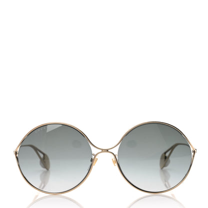 Gucci Metal Round Pearl Tip Sunglasses GG0253S Gold 2 of 8