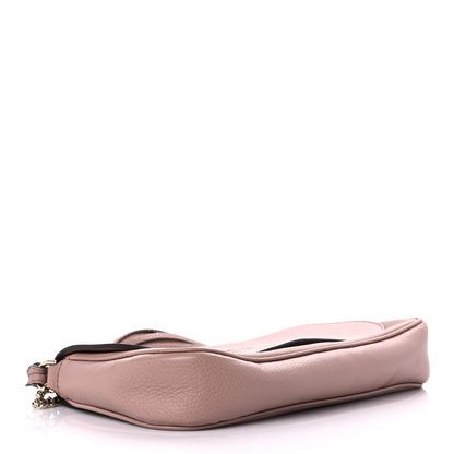 Gucci Pebbled Calfskin Medium Soho Flap Crossbody Pale Pink 4 of 9