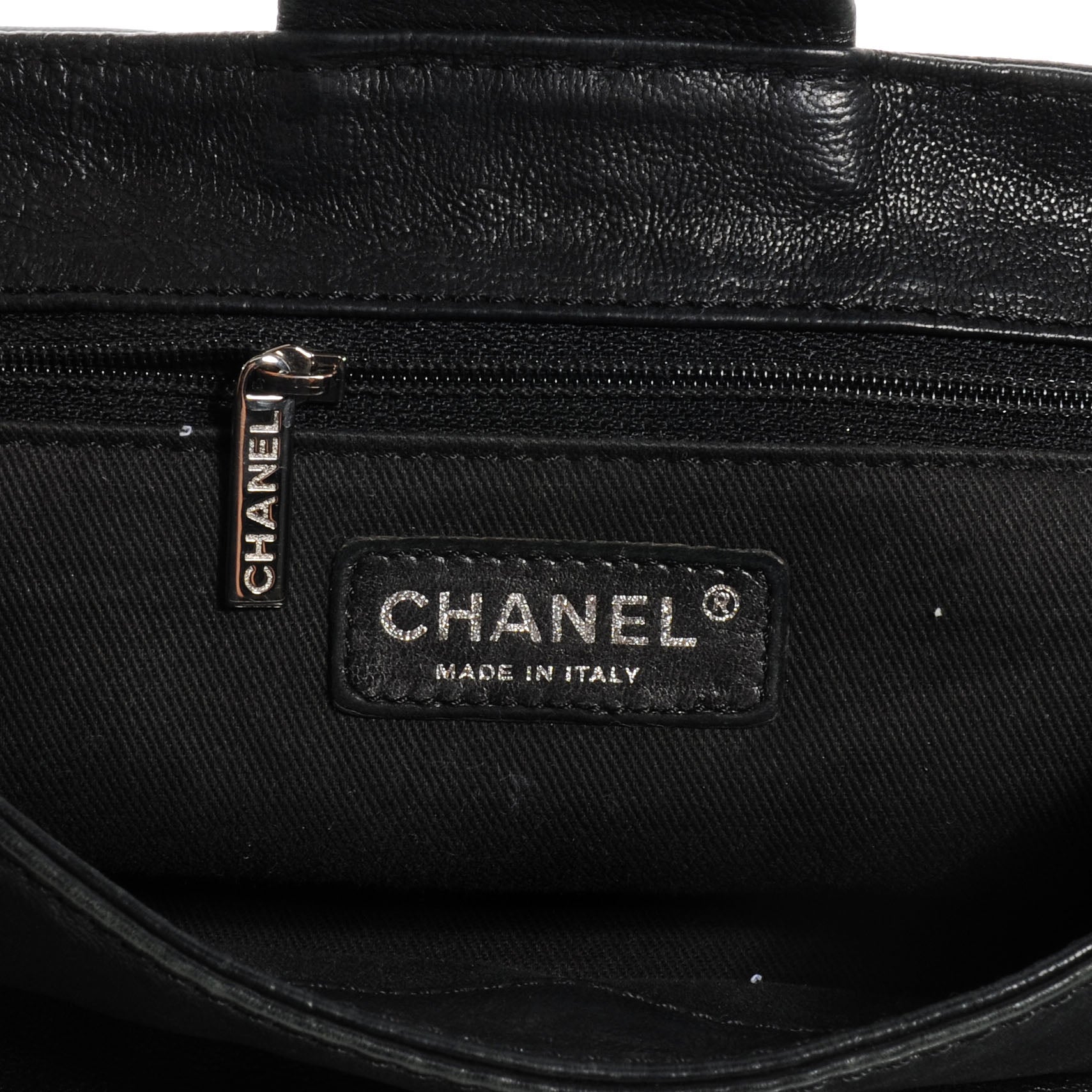 Chanel Leather Diamond Stitch Flap Black 6 of 8