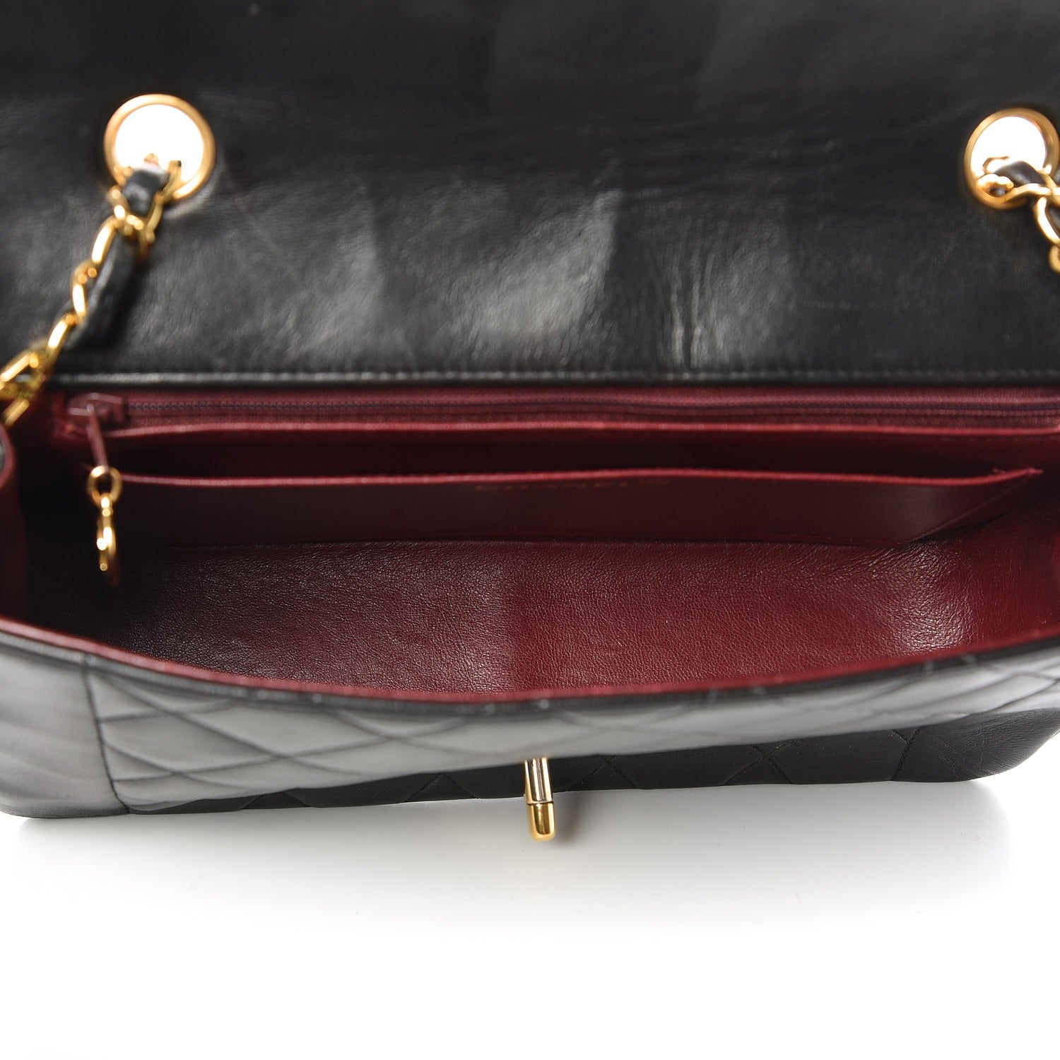 Chanel Lambskin Quilted Medium Single Flap Black 5 of 10