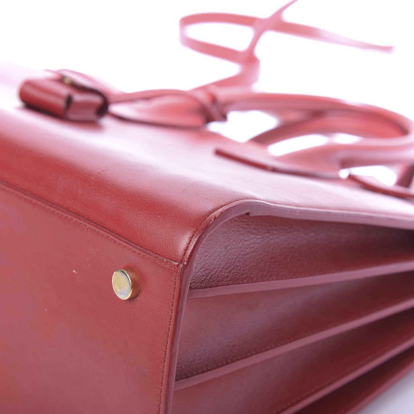 Calfskin Small Sac De Jour Lipstick Red