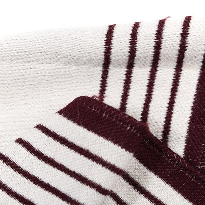 Louis Vuitton Wool Silk Karakoram Scarf Brown White 5 of 6