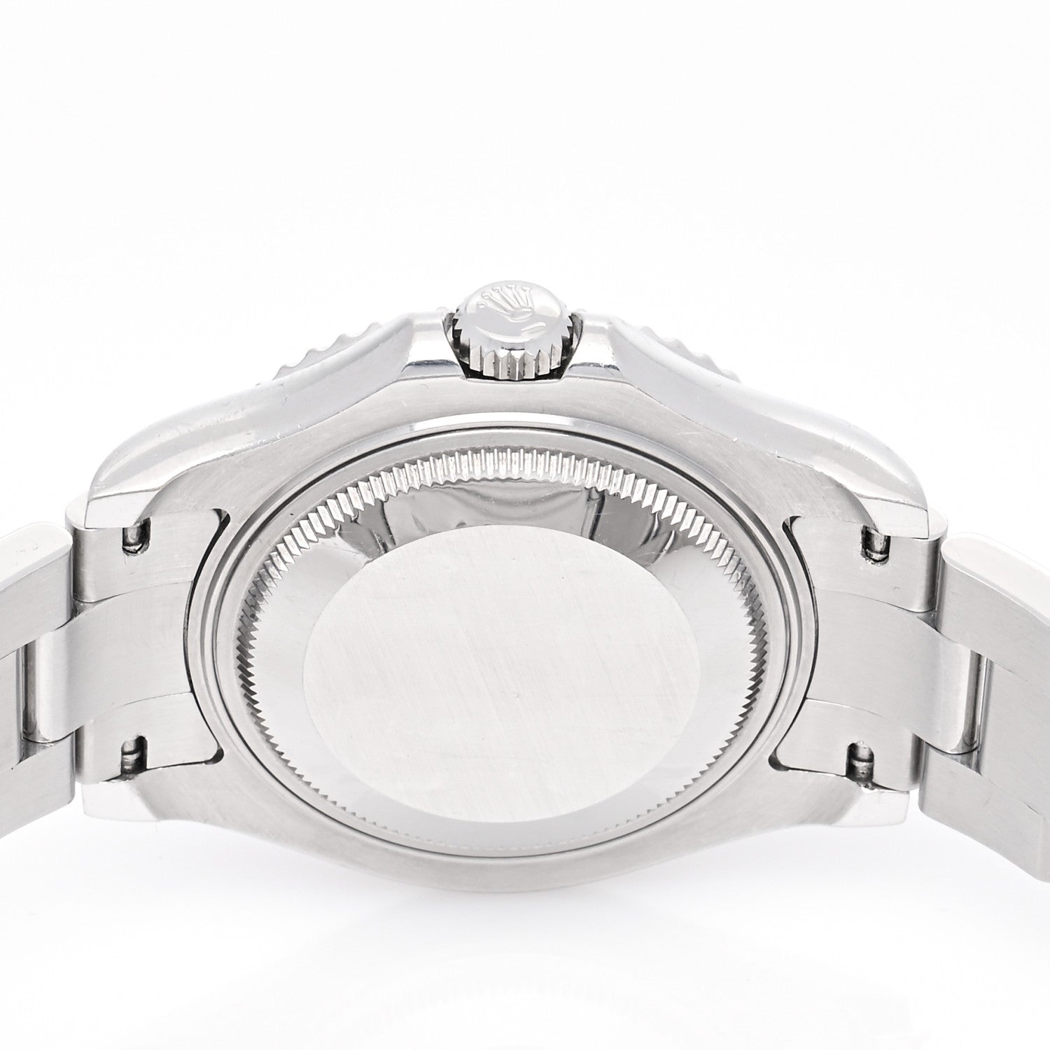 Rolex Stainless Steel Platinum 35mm Yacht-Master Watch Silver 168622 4 of 4