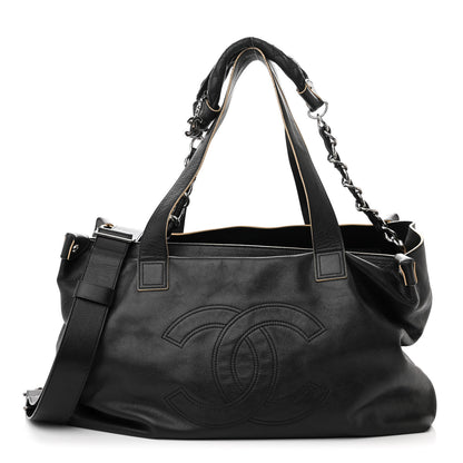 Chanel Lambskin Edgy XL Tote Black 1 of 17