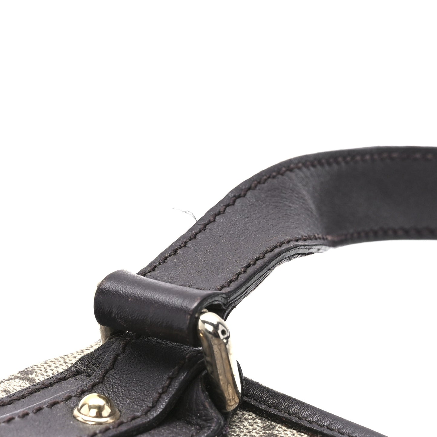 GG Plus Monogram Flat Messenger Beige Dark Brown
