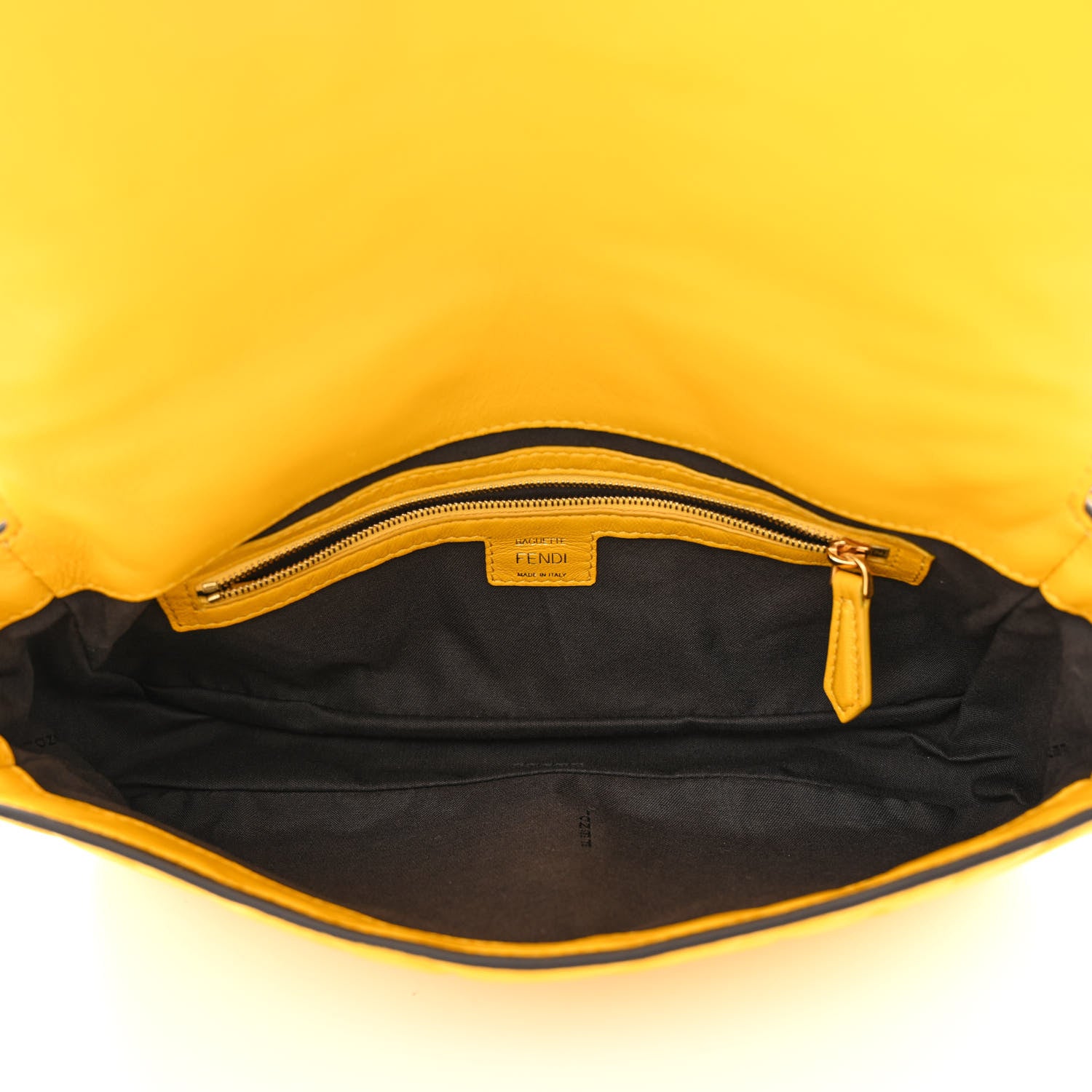 Fendi Nappa FF 1974 Embossed Baguette Mimosa 5 of 10