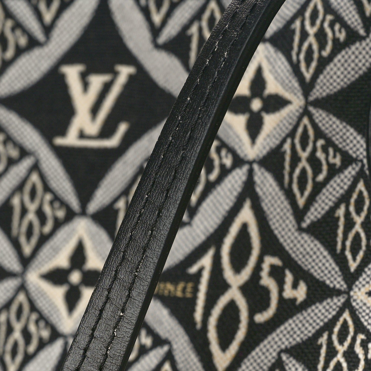 Louis Vuitton Jacquard Since 1854 Neverfull MM Grey 10 of 10