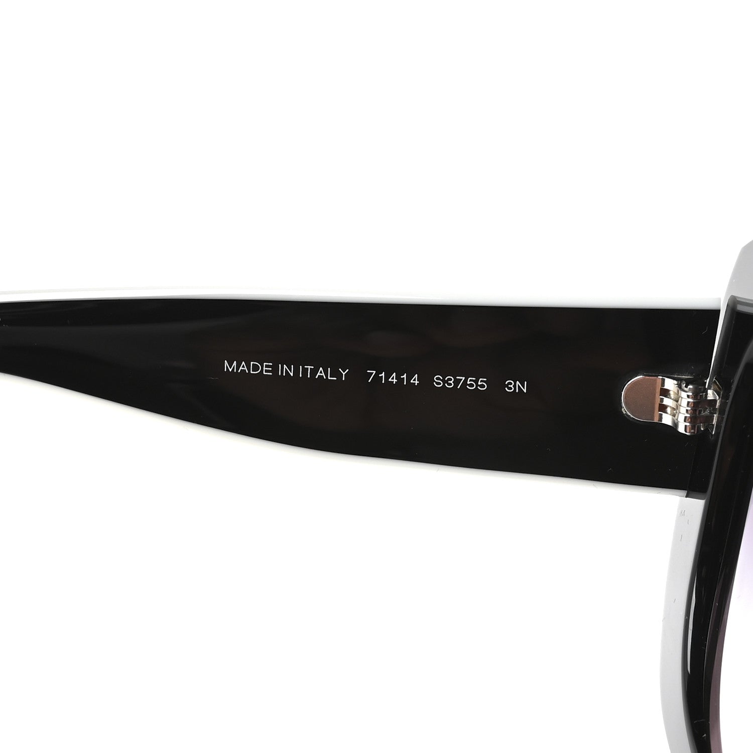 Chanel Acetate Sunglasses 71414 Black White 6 of 8