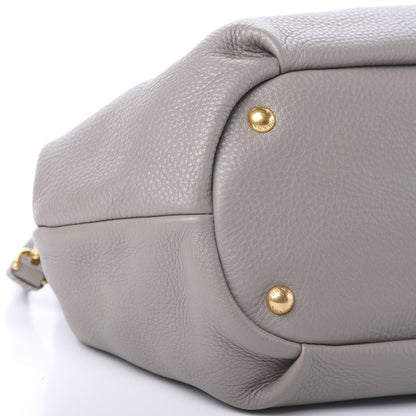 Prada Vitello Daino Shoulder Bag Argilla 8 of 9