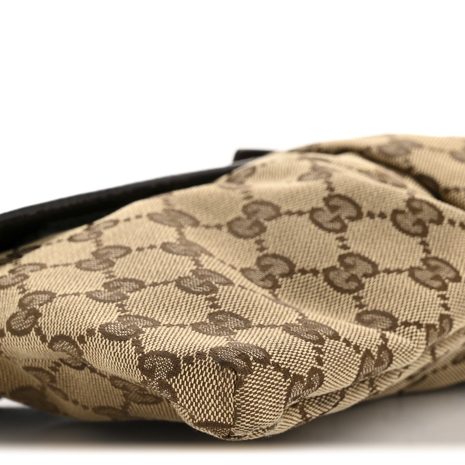 Gucci GG Monogram Double Pocket Belt Bag Dark Brown 9 of 12