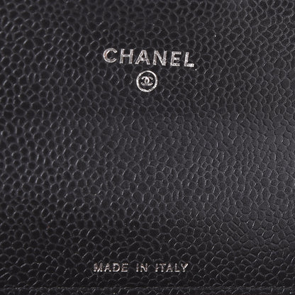 Chanel Caviar Quilted Flap Card Holder Black 7 of 10