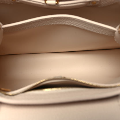 Louis Vuitton Taurillon Capucines BB Snow 6 of 11