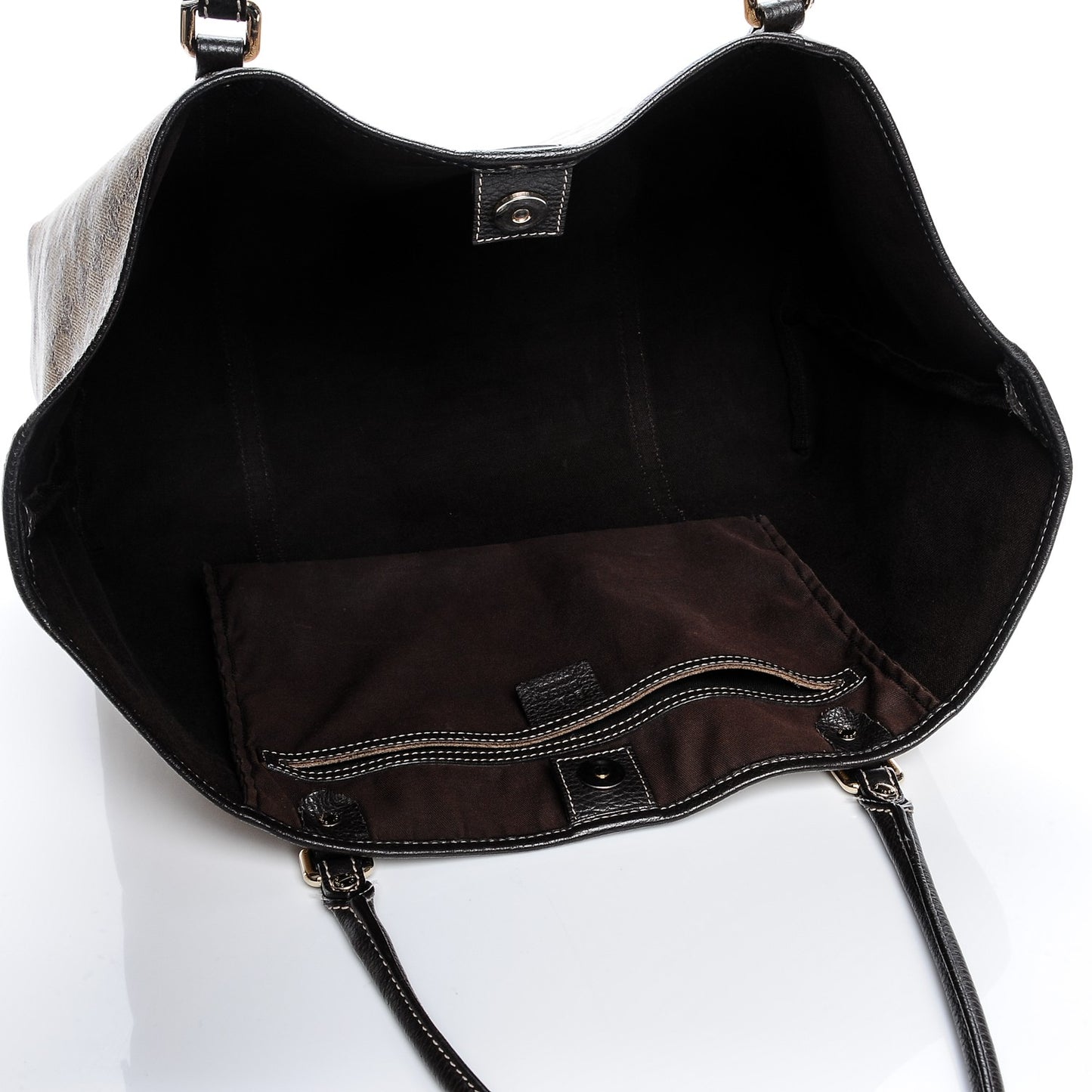 Crystal Monogram Large Joy Tote Beige Ebony Testa di Moro