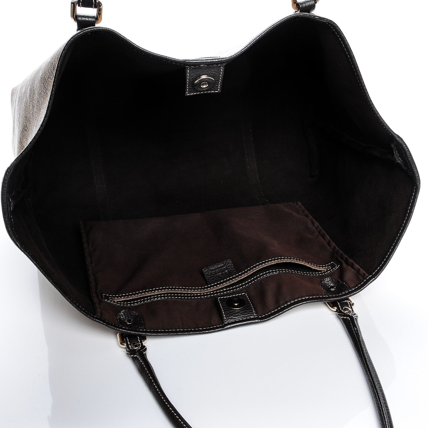 Gucci Crystal Monogram Large Joy Tote Beige Ebony Testa di Moro 5 of 10