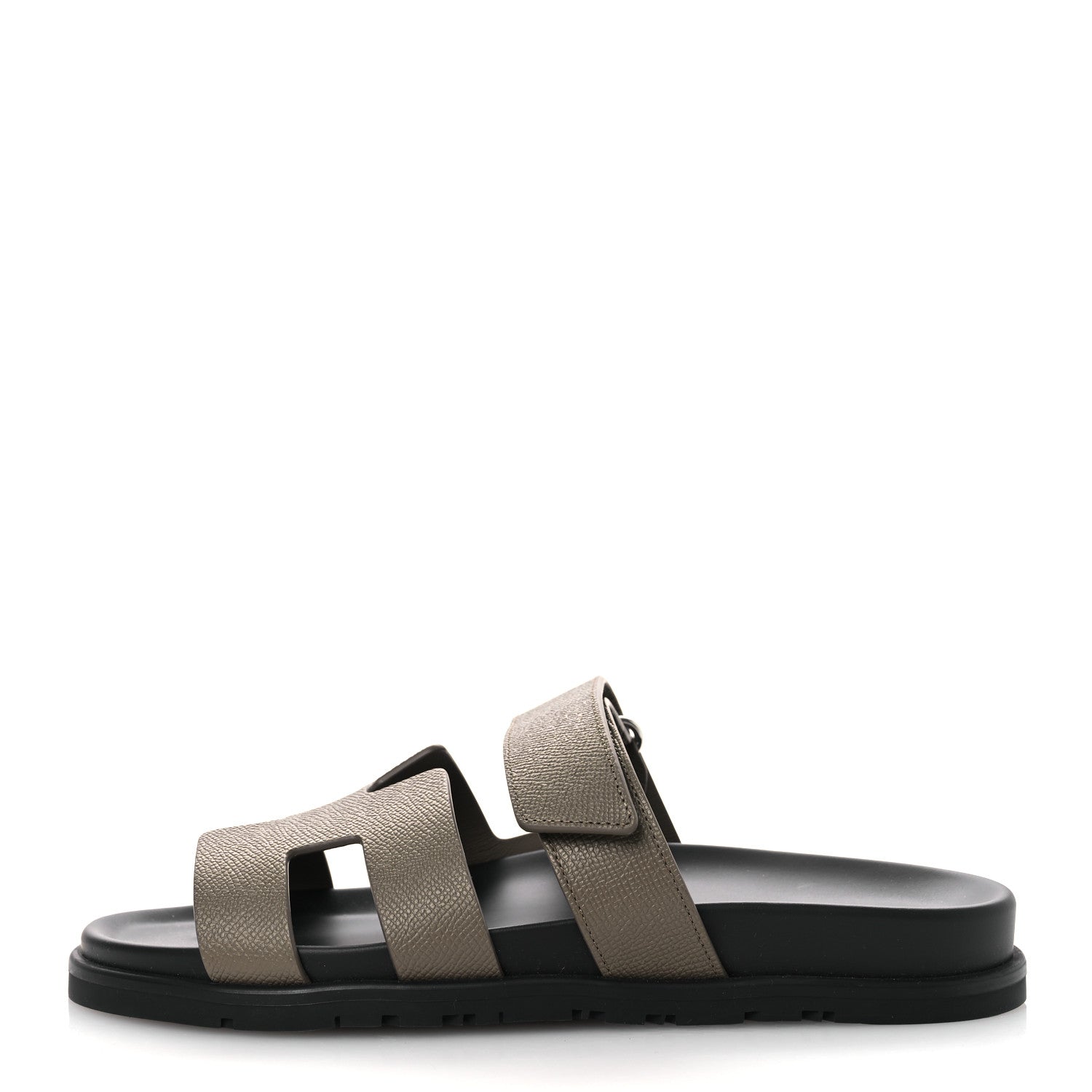 Hermes Epsom Womens Chypre Sandals 39 Etoupe 1 of 10